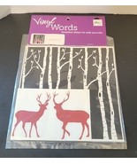 Vinyl Words Decorative Stickers For Walls And Crafts Deer In The Woods D... - $7.49