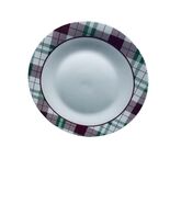 Royal Norfolk Christmas Holiday Plaid Themed 10.5” Stoneware Dinner Plate - €15,93 EUR