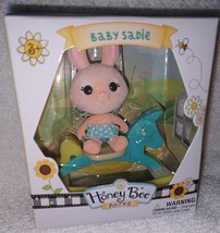 Honey Bee Acres BABY SADIE Bunny Figure and Rocking Horse Mini Set New - $8.79