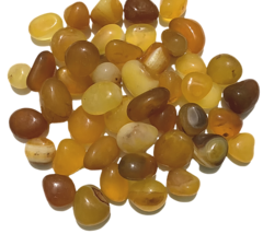 3X Honey Onyx Tumbled Stone 30-35mm Reiki Healing Crystal Inner Strength Grounds - $4.62