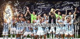 Photo signed by Messi and the full Argentina team champion in Qatar 2022 -1 - £1.47 GBP