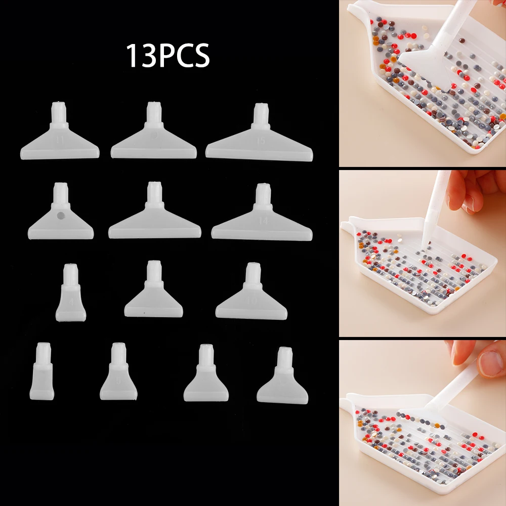House Home 13Pcs 3-15 heads DIY 5D Diamond Painting Point Drill Pen Embroidery C - £20.29 GBP