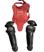 Youth Catchers Umpire Baseball Chest Protector and Champro Shin Guards Gear - $29.65