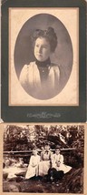 Della F. Grout (2) Cabinet Photos - Athol, MA (Wife of Moses Pike Grout) - £27.07 GBP