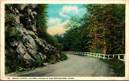 Rocky Curve Jacob&#39;s Ladder Berkshires Massachusetts MA UNP WB Postcard E1 - £2.34 GBP