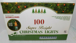 Vintage Everglow 100 Blue Christmas String Light Set NIB - $13.51