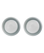 20 Plate/Package Small 7&quot; Plastic Disposable Plates Dessert Party Silver - £15.12 GBP