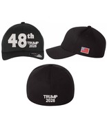 Trump 2028 Hat President 48th Make America Great Again MAGA Flex Fit Bla... - $27.99