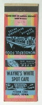 Wayne&#39;s White Spot Cafe - Perry, Iowa Restaurant 20 Strike Matchbook Cover IA - £1.58 GBP