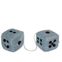 National Prize &amp; Toys Light Blue Plush Dice Stuffed Toy 2015 3&quot; - £15.67 GBP