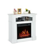 32 inch 1,400 Watt Electric TV Stand Fireplace with Shelf White - $9,860.35 MXN