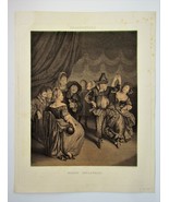 Antique Engraving-Jacques-Philippe Le Bas. Brackenburg-Musico Hollandais... - $45.00