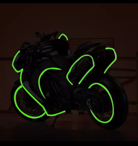 Pegatinas reflectantes para moto, bicicleta cinta reflectante fluorescente - £11.14 GBP