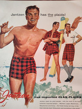 1955 Esquire Original Art Ad Advertisement JANTZEN Clan PLAIDS McGregor ... - £8.63 GBP