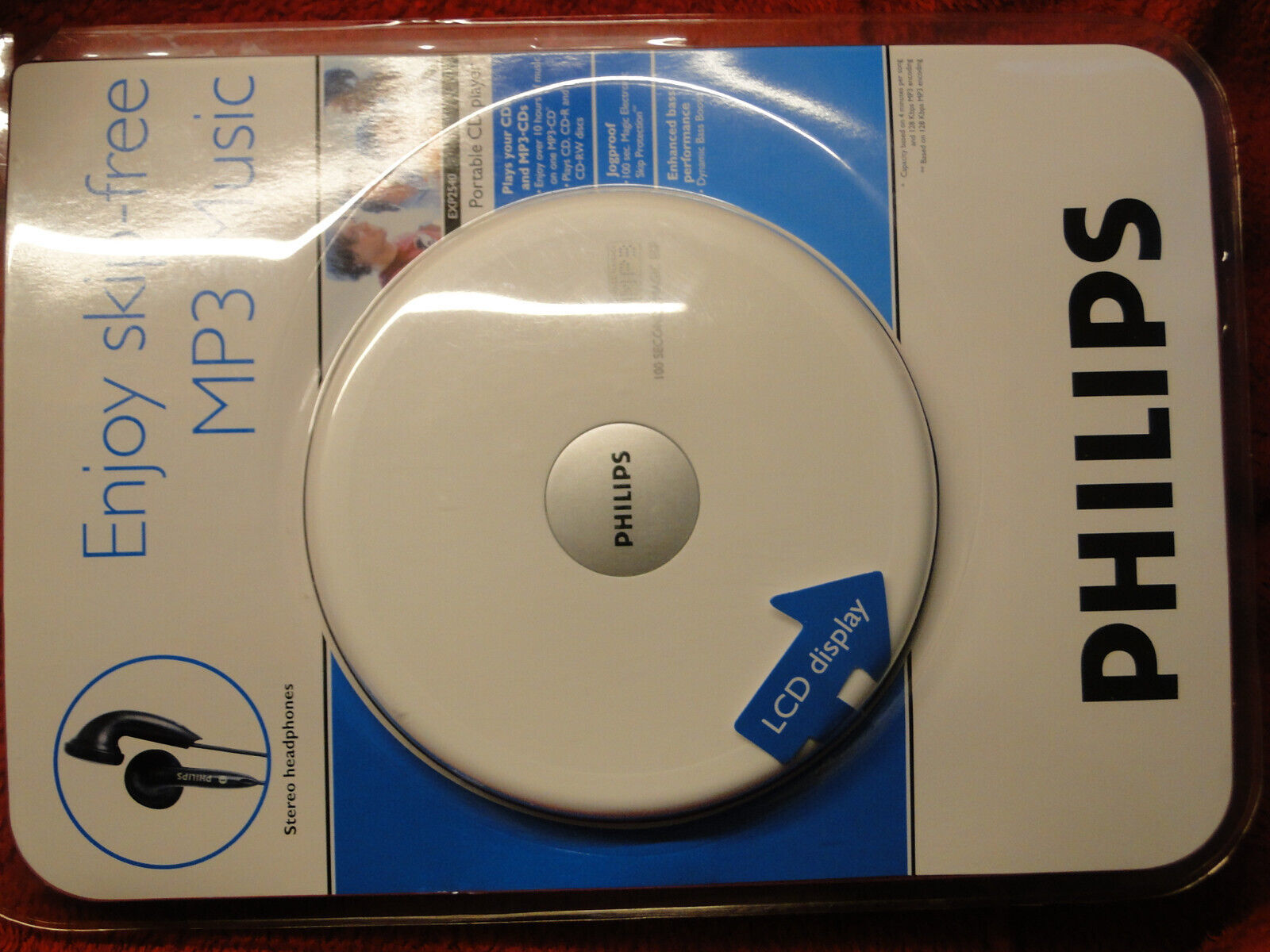 PHILIPS EXP2540 100 SECS ESP PORTABLE CD MP3 PLAYER DISCMAN NOS - $75.74