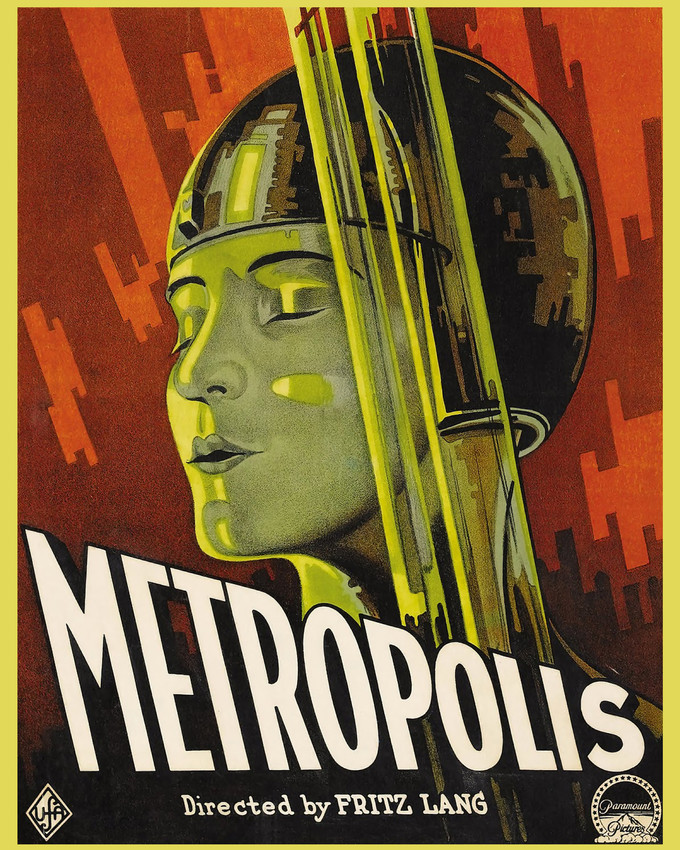 Metropolis Fritz Lang Classic Art Deco Vintage Artwork 1929 16x20 Canvas - $69.99