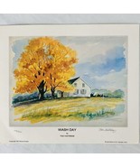 Tom Vantreese Signed Numbered Art Print Wash Day Ky Artist 12 3/4&quot; x 10 ... - £14.20 GBP