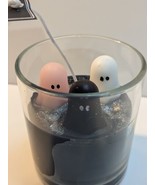 Martha Stewart Ghost Halloween Decor Candle - Pink White Black - NEW WIT... - $470.23 MXN