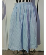 MICHAEL Kors Striped Cotton Maxi Skirt Size 8 Coastal Grandmother - £19.66 GBP