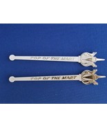 Pair of Vintage Top of the Mart New Orleans LA Drink Swizzle/Stir Stick ... - €17,07 EUR