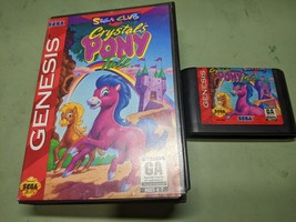 Crystal&#39;s Pony Tale Sega Genesis Cartridge and Case - $19.49