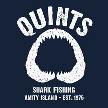 HORROR MOVIE Tshirt Quints Shark Fishing T-Shirt Mens Womens Kids Tee Shirt - $12.95