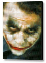 Batman The Dark Knight JOKER Lego Framed Mosac Limited Edition Numered Art Print - £15.33 GBP