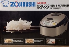 Zojirushi Micom NS-LGC05 Rice Cooker &amp; Warmer - Stainless Black - 3 cups - £125.71 GBP