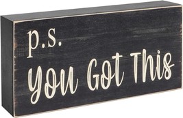 Motivational Home Office Desk Black Decor By Esur - Farmhouse, Ps You Got This - $35.95