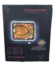Multi Roaster Black Marble Roasting Pan Tray 17x14 Salt Canal Nonstick H... - $559.01 MXN