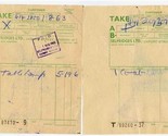 2 Selfridges LTD Department Store Receipts London England 1963 - $17.82
