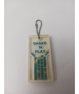 Vintage Shake N Play Bet Keychain Gambling Lottery Game 5 Digits - $220.64 MXN