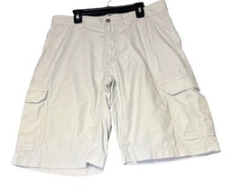 The North Face Cargo Shorts Tan Khaki Mens Size 32 Hiking Casual Work Pockets - £15.06 GBP