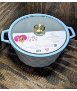 Paris Hilton New Color Green Sage 4.6 Quart Cast Aluminum Dutch Oven Rar... - $99.00