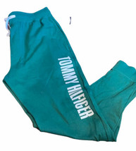 Tommy Hilfiger Mens Sweatpants Green sz XL NWT White Logo Joggers - £23.53 GBP