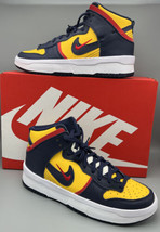 Nike Dunk High Rebel &#39;Michigan&#39; Blue Sneaker, Size 10.5 W/ BoxDH3718-701 Women’s - £78.30 GBP