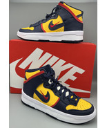 Nike Dunk High Rebel &#39;Michigan&#39; Blue Sneaker, Size 10.5 W/ BoxDH3718-701... - £77.53 GBP