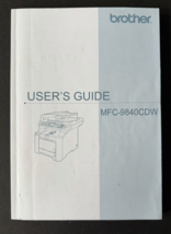 Brother MFC-9840 CDW  User's Guide Manual Original User Instructions - $4.95