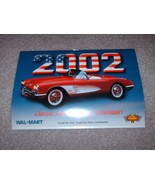 2002 Classic American Car Calendar Corvette Cover 20 Years Old - £7.00 GBP