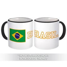 Brazil : Gift Mug Flag Pride Patriotic Expat Brazilian Country - £12.57 GBP