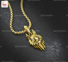 0.15 - 0.25 Karat G-H / Vs Natürlich Diamanten Halskette Wolf Anhänger 18 Gold - £4,321.54 GBP+