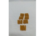 Lot of (35) Mustard Yellow Plastic Board Game Pegs 3/4&quot; - $23.75