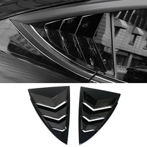 For 2020-2024 Tesla Model Y Glossy Black Rear Side Window Louver Cover - $32.88