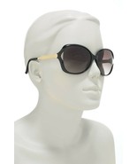  GUCCI GG0076SK 001 Gold/Black 60mm Butterfly Women&#39;s Sunglasses - £230.72 GBP