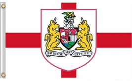 Bristol City Football Club Flag 3x5ft Polyester Banner  Red White - £12.65 GBP