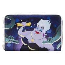 The Little Mermaid 1989 Ursula Lair Glow Zip Around Purse - £44.35 GBP