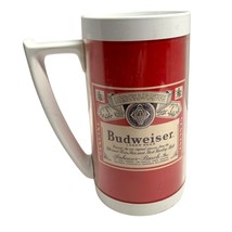 Thermo Serv Westbend Budweiser Red Stein Mug Plastic Insulated Tall - £7.88 GBP