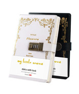 A5 White Leather Diary for Girls with Code Lock My Little Secret Noteboo... - $22.32