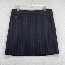 Banana Republic Womens Pencil Skirt Sz 10 Black Pinstripe Lined Soft Woo... - £15.52 GBP