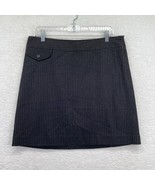 Banana Republic Womens Pencil Skirt Sz 10 Black Pinstripe Lined Soft Woo... - $19.79